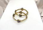 Victorian finishing purple stone Flower designed Bangle