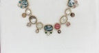 Ruby Raang multi-stone and mossainite Stone Necklace
