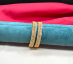 premium polish uncuts American Diamonds leaf design Bangles