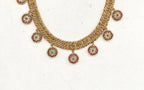 Premium Jadau Kundan Jablebi Flower Butta Pink & White Short Necklace