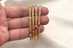Panchaloham hammered design Bangle