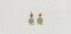 Premium Layered peacock design pendent Maroon stones Rani-Haram