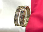Victorian finishing American Stones with Purple stones Bangle