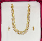Matte finishing Handcrafted Embellished Long Mala Necklace