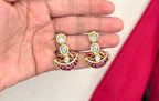 NIRVI polki Pink Hasli short Necklace