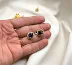 Changeable flower design five colours stones Earring