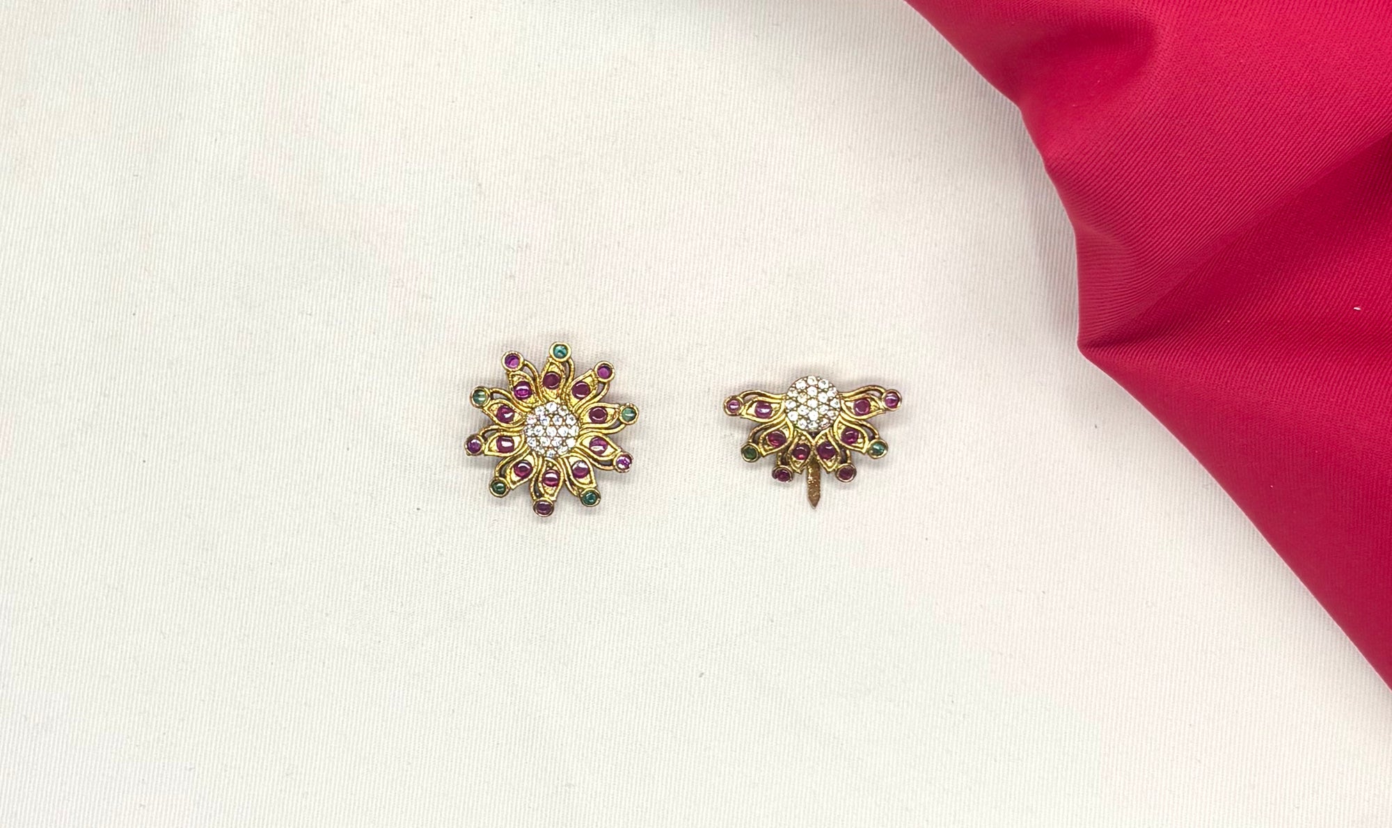 Hair Jadau Kundan Suryudu-Chandrudu Floral design