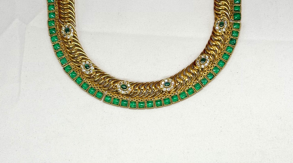 Premium finish jadau kundan short Necklace