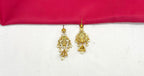 Matte finishing Lord Lakshmi pendant with kasulu Short Necklace