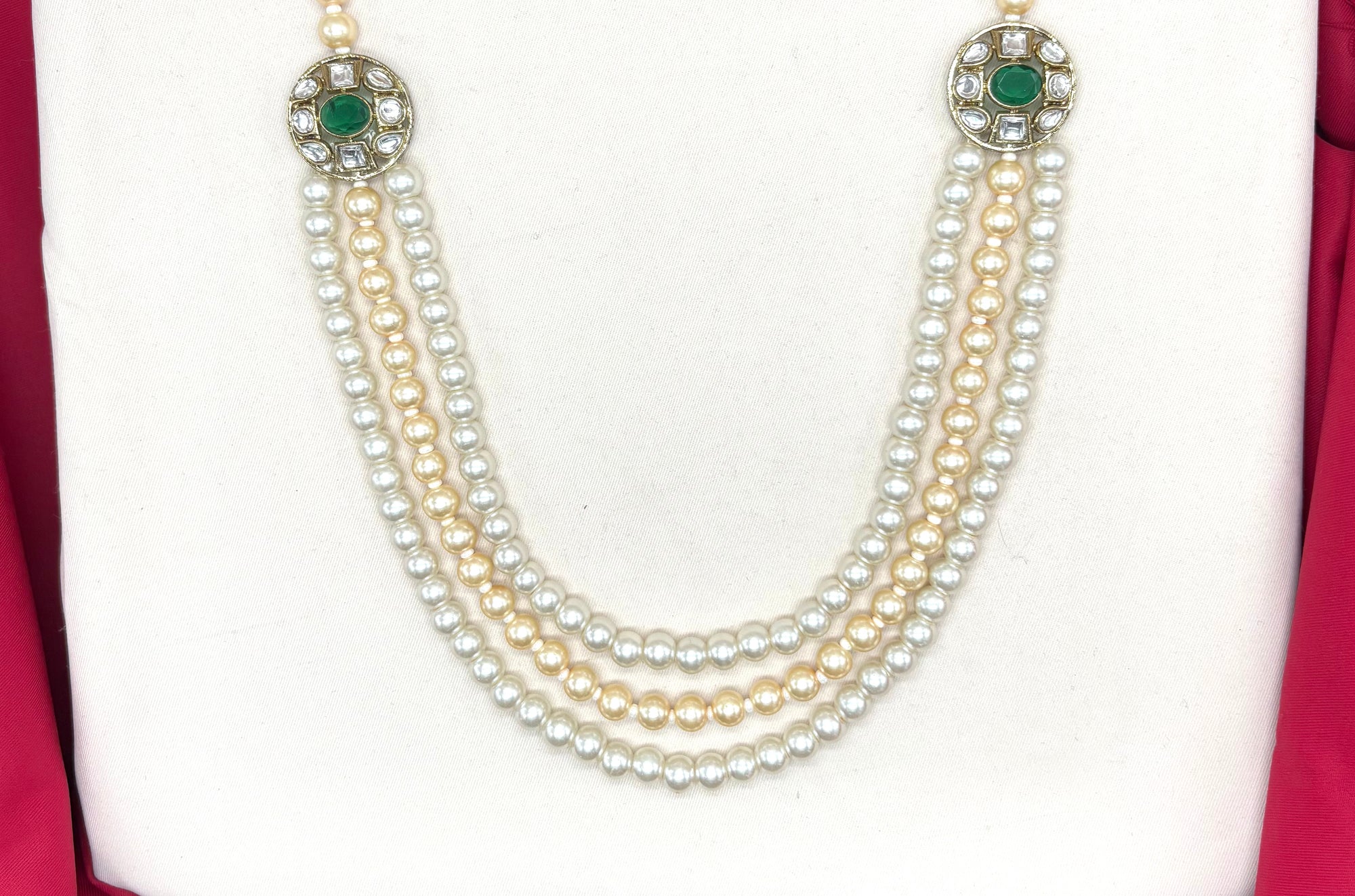 Premium Green&ad stones Ethnic Mala for unisex