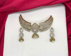 Victorian finishing American Diamonds with white stones Choker