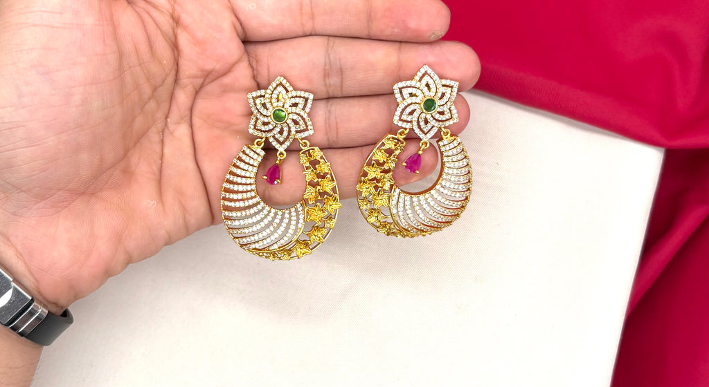 Sparkling American Diamond Stone Earring