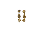 Matte finishing Lord Lakshmi with (Jhumka) white pearl drop Earring