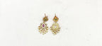Triple-Layered Rice pearls with Ad stone Pendant Necklace