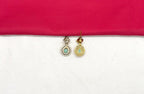 Victorian finishing American Diamonds with Central mint-Green  Stone Short Necklace
