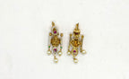Jadau kundan with lord Lakshmi Short Necklace