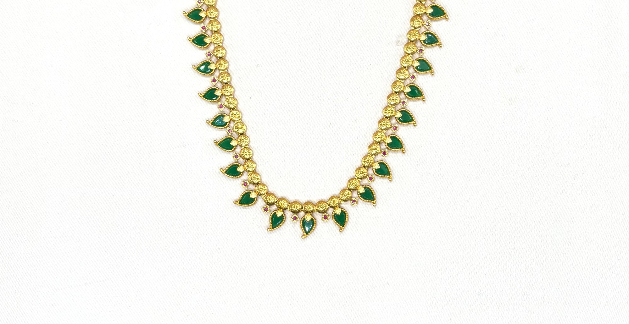 Matte finishing Kerala Palaka long haram Necklace