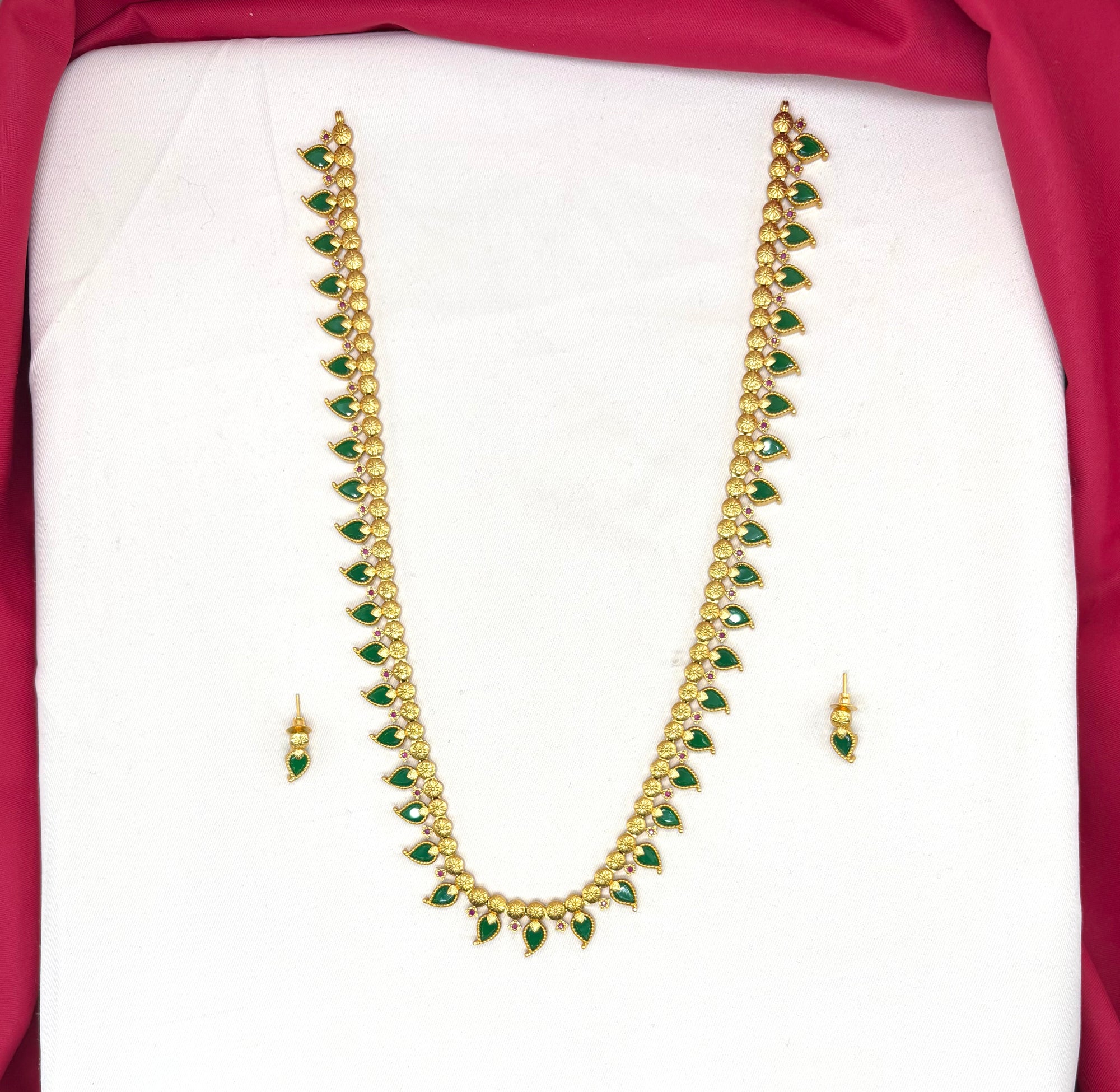 Matte finishing Kerala Palaka long haram Necklace