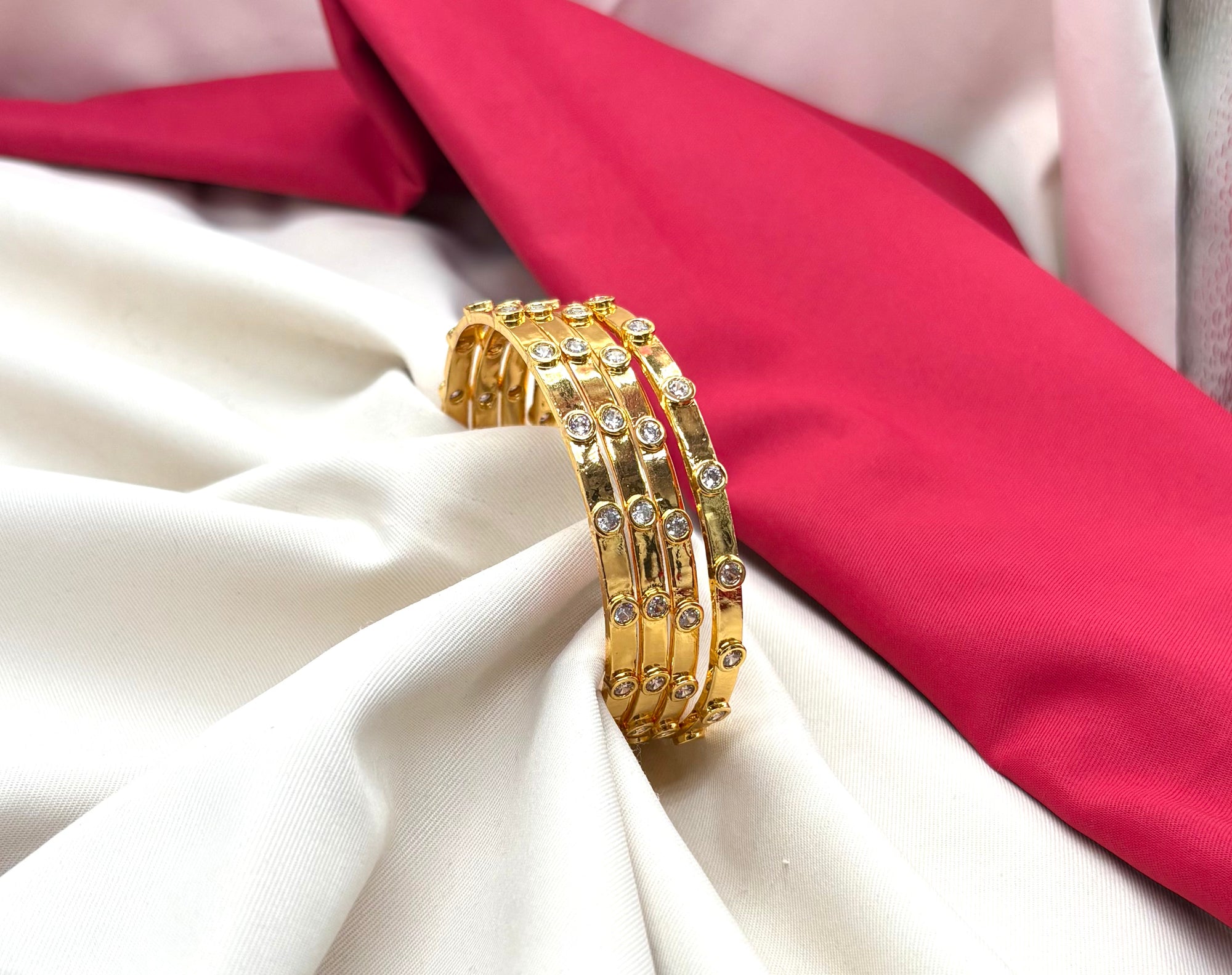 Premium Zircon stones panchaloha Bangle