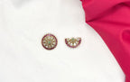 Jadau Kundan crescent-shaped Lockets