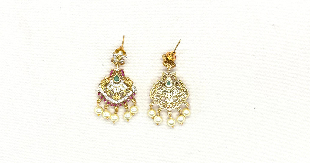 matte finishing AD stones and floral design Long Haram