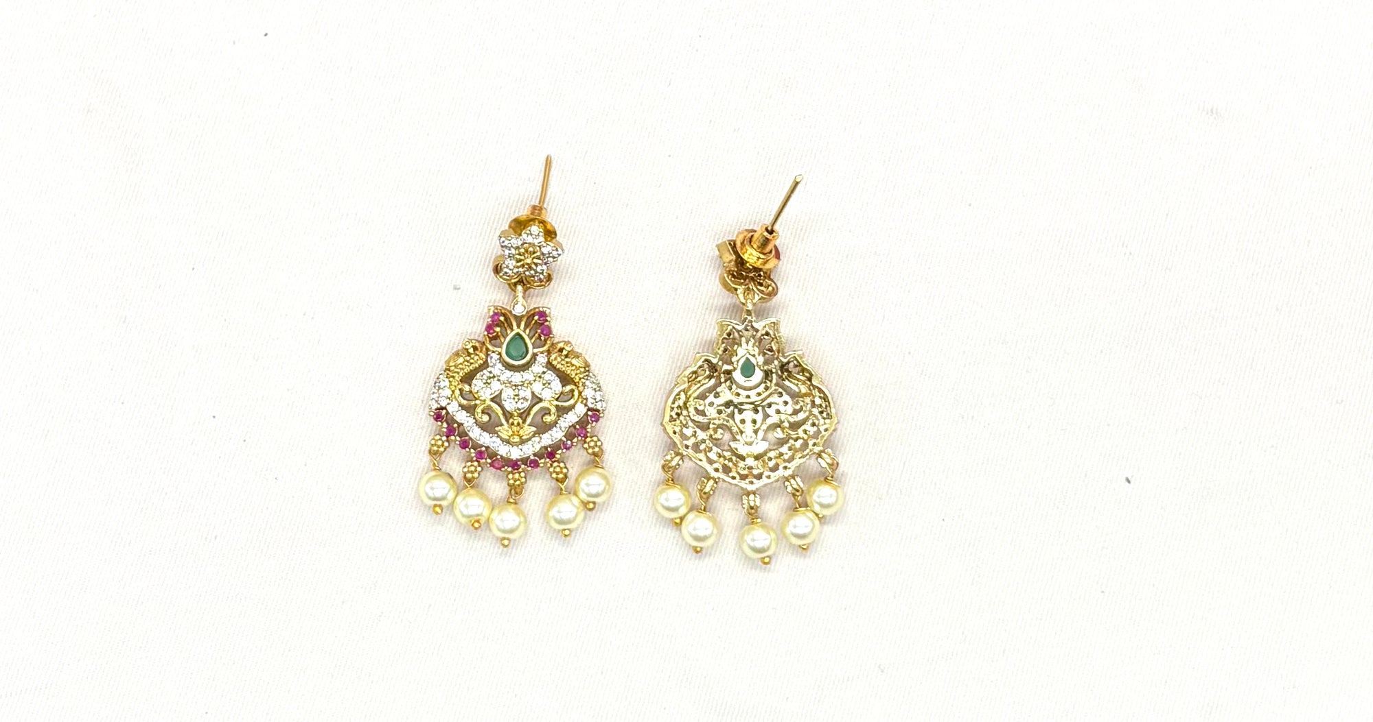 matte finishing AD stones and floral design Long Haram