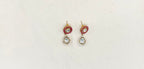 Premium Moissanite Stones floral design pink circle finish Short Necklace