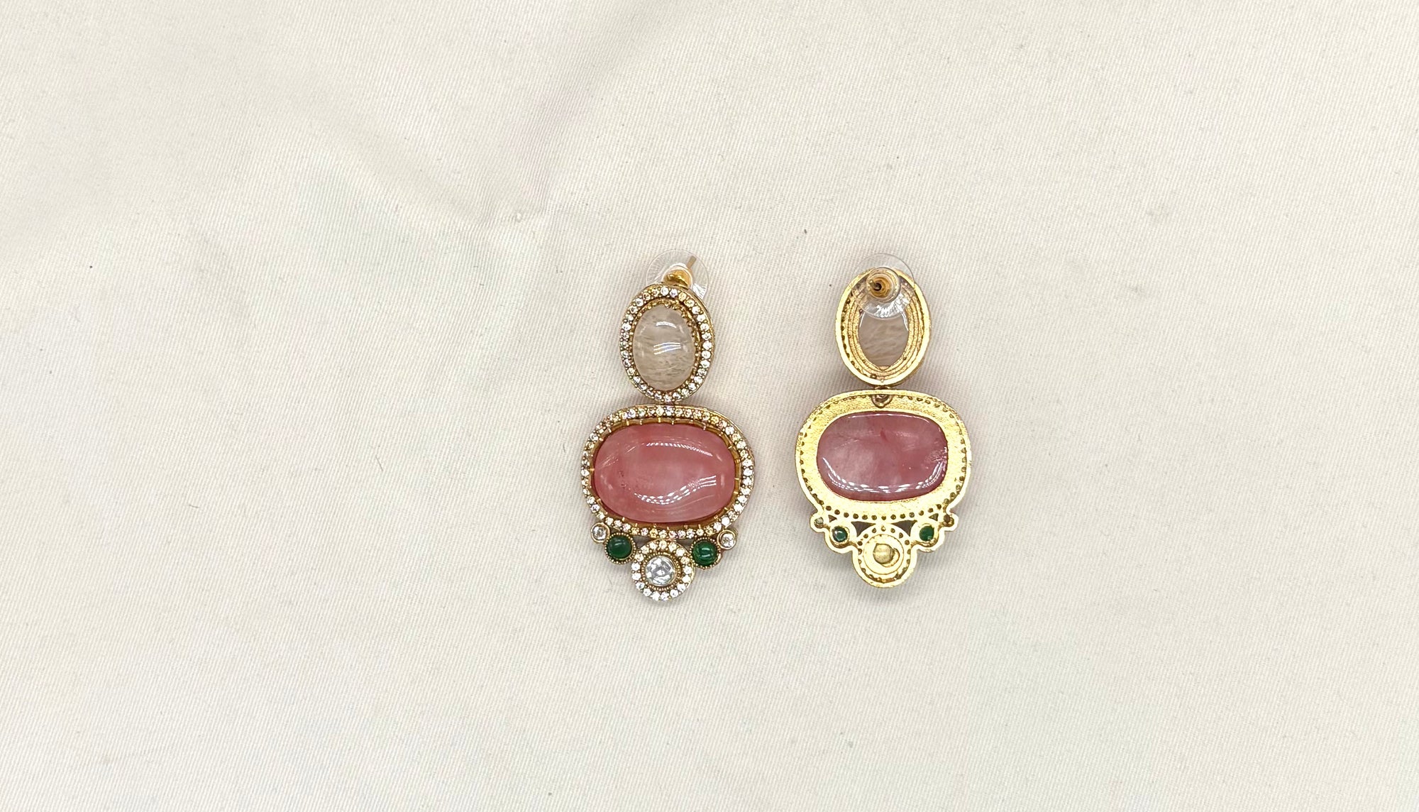 Ruby Raang multi-stone and mossainite Stone Necklace