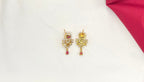 American Diamond Zirconia
Red Studded Floral Short Necklace