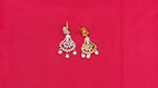 Premium G.J polish American Diamonds with White pearls Short Kanti Necklace
