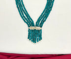 Sea Green multi -layered Onyx Beads Rani-Haram