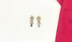 Victorian-plated American Diamond,Purple Zircon stones Short Necklace (Kanti)