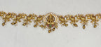 Matte finishing lord Lakshmi with AD stones Peacock design Chain Vaddanam