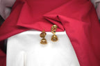 Jadau Kundan with rice pearls Jhumkas Earring