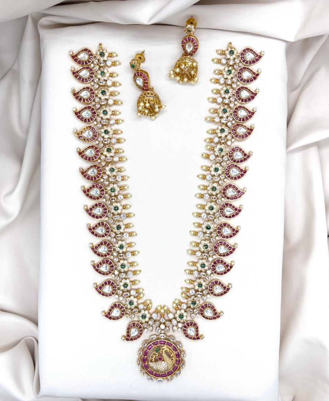 Jadau kundan Long Necklace