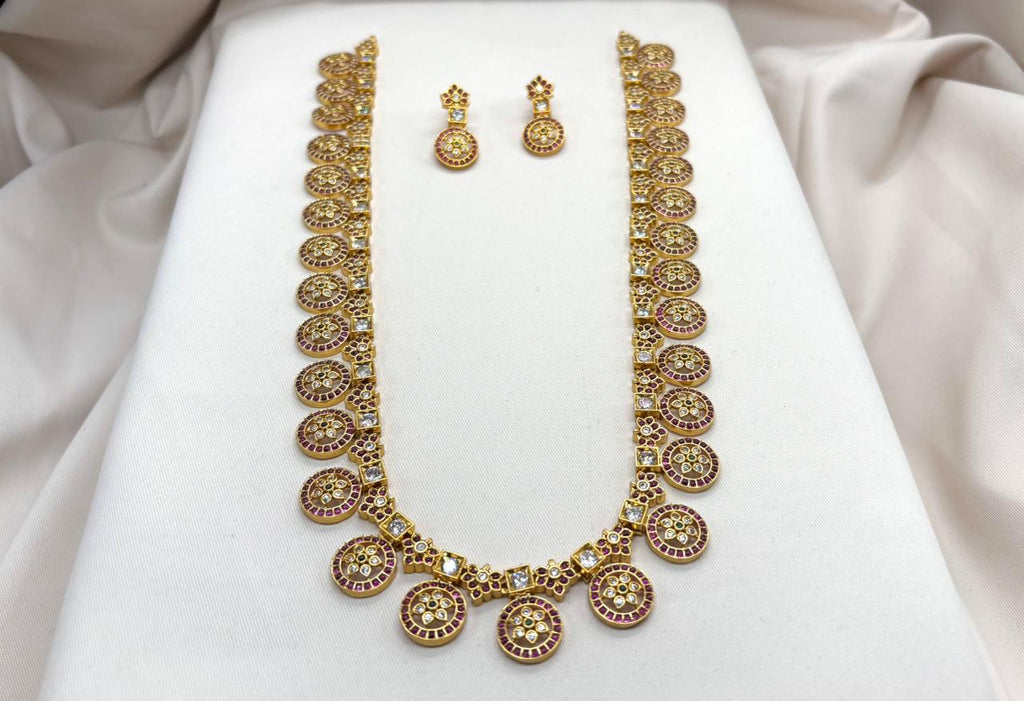 Jadau kundan Long Necklace