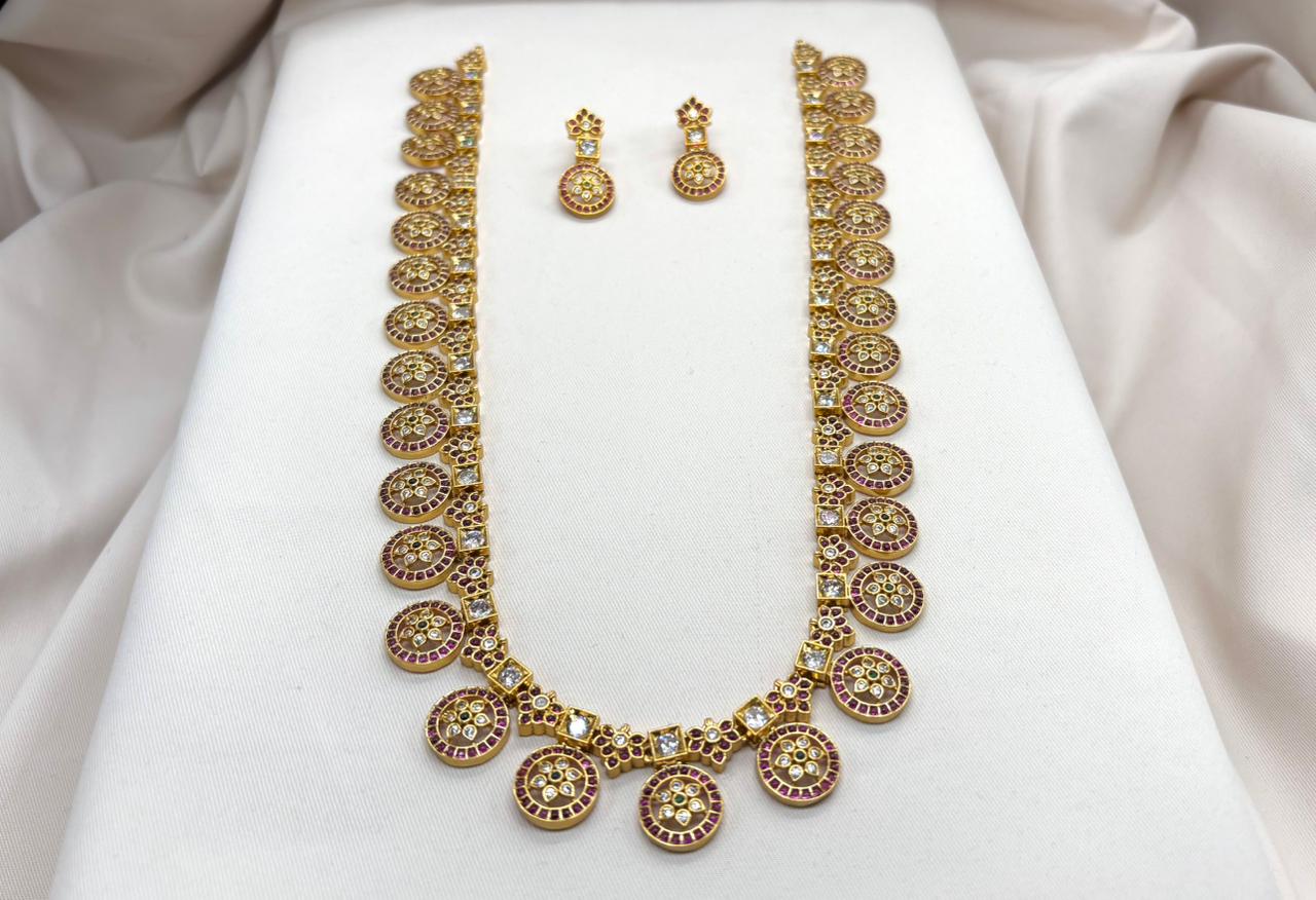 Jadau kundan Long Necklace