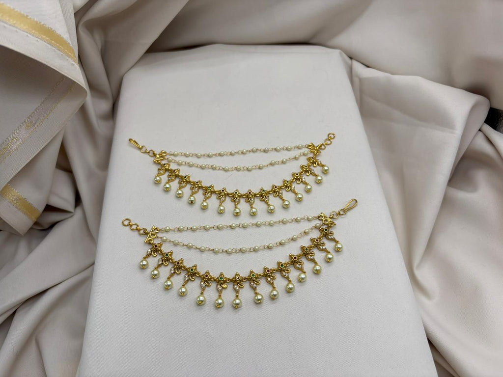 CZ Gold Finish Champasaralu