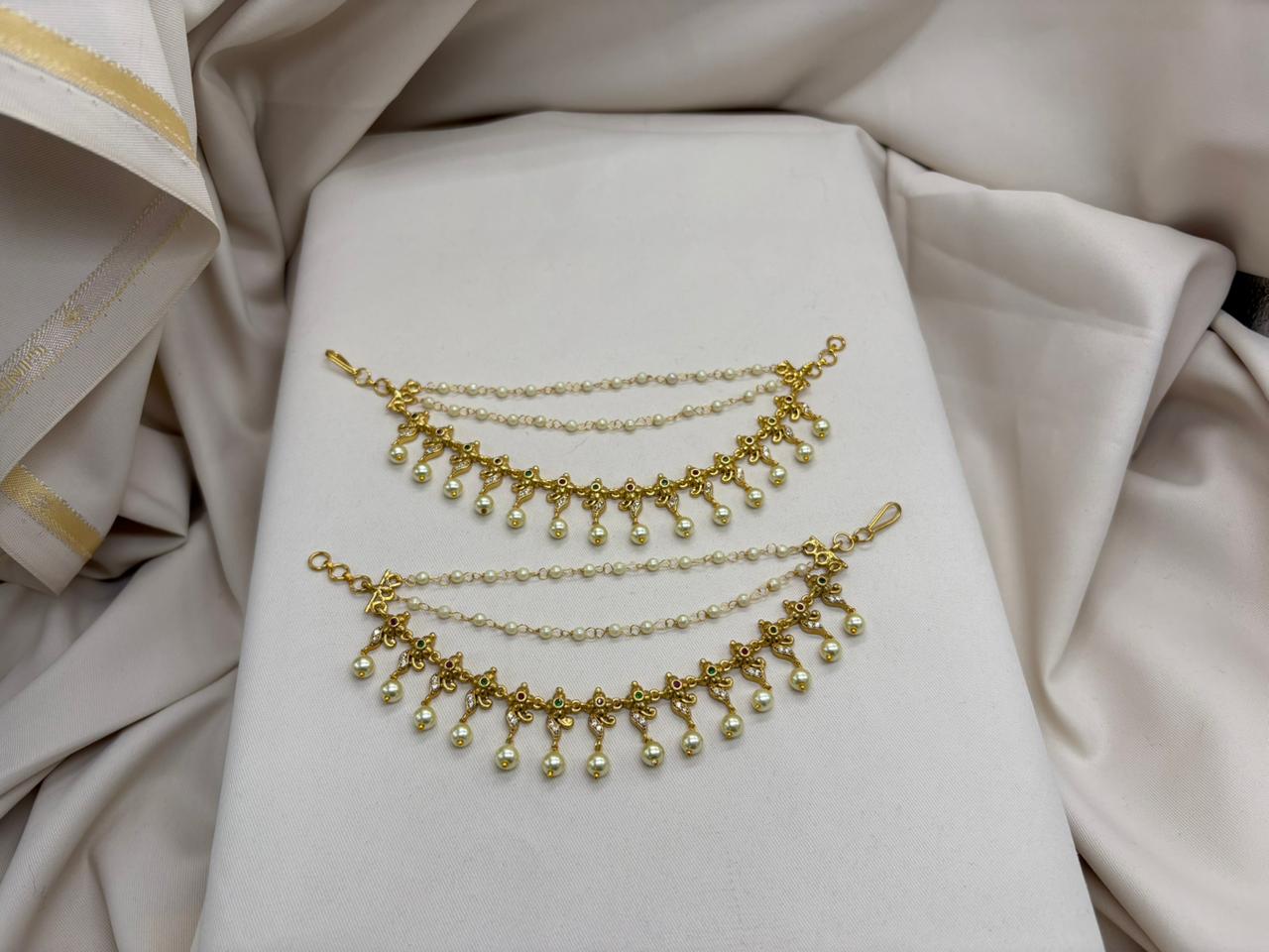 CZ Gold Finish Champasaralu