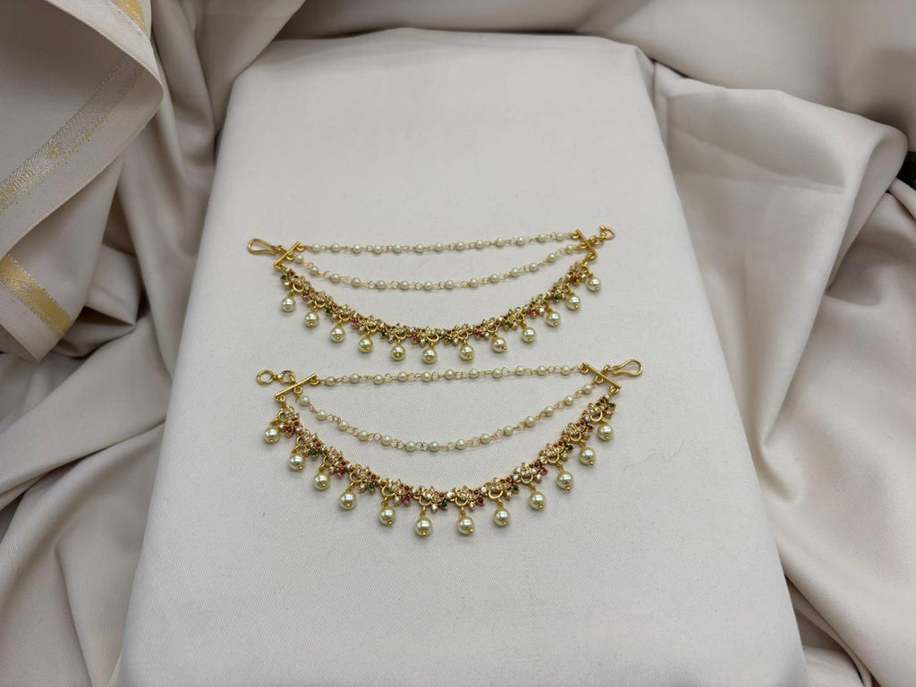 CZ Gold Finish Champasaralu