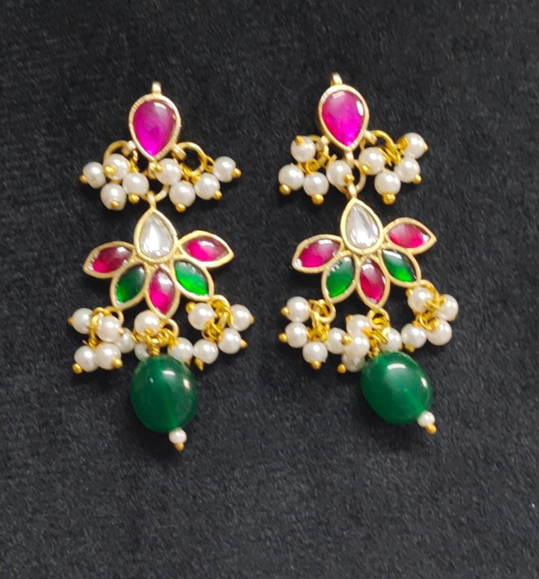 Real Jadau Kundan Earring