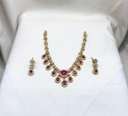 Matte finishing Short Necklace