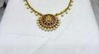 Gold Kanti Short Necklace