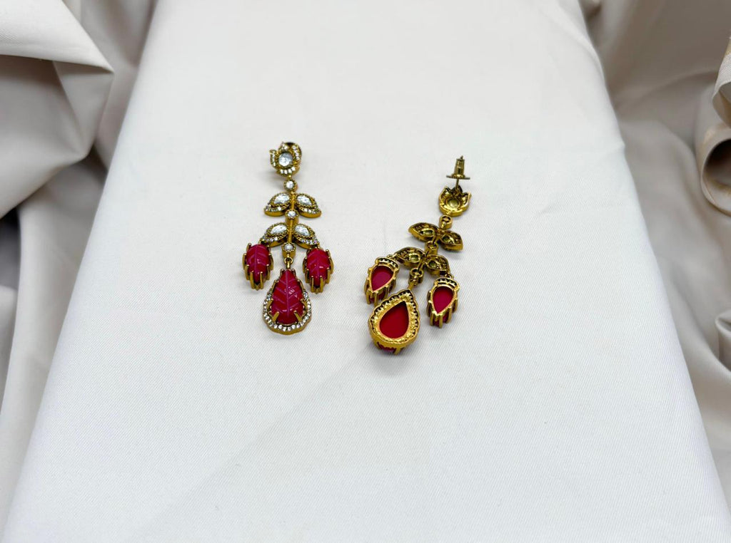 Victorian Leaf Designed Earring