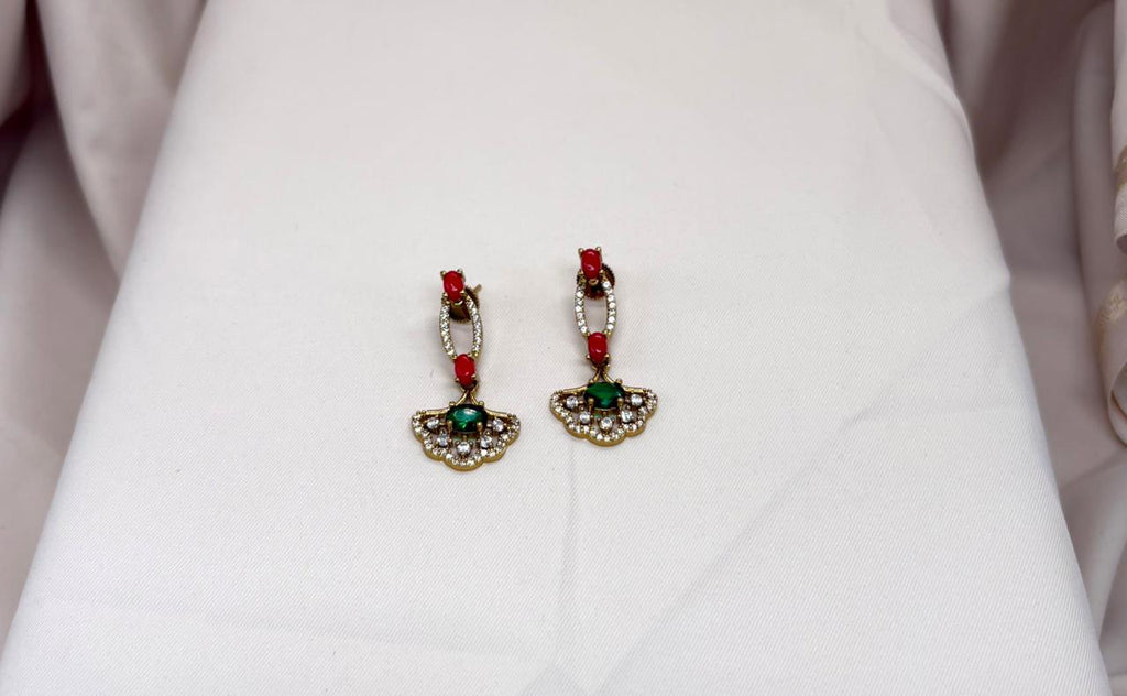 Victorian Short Coral Beads Necklace