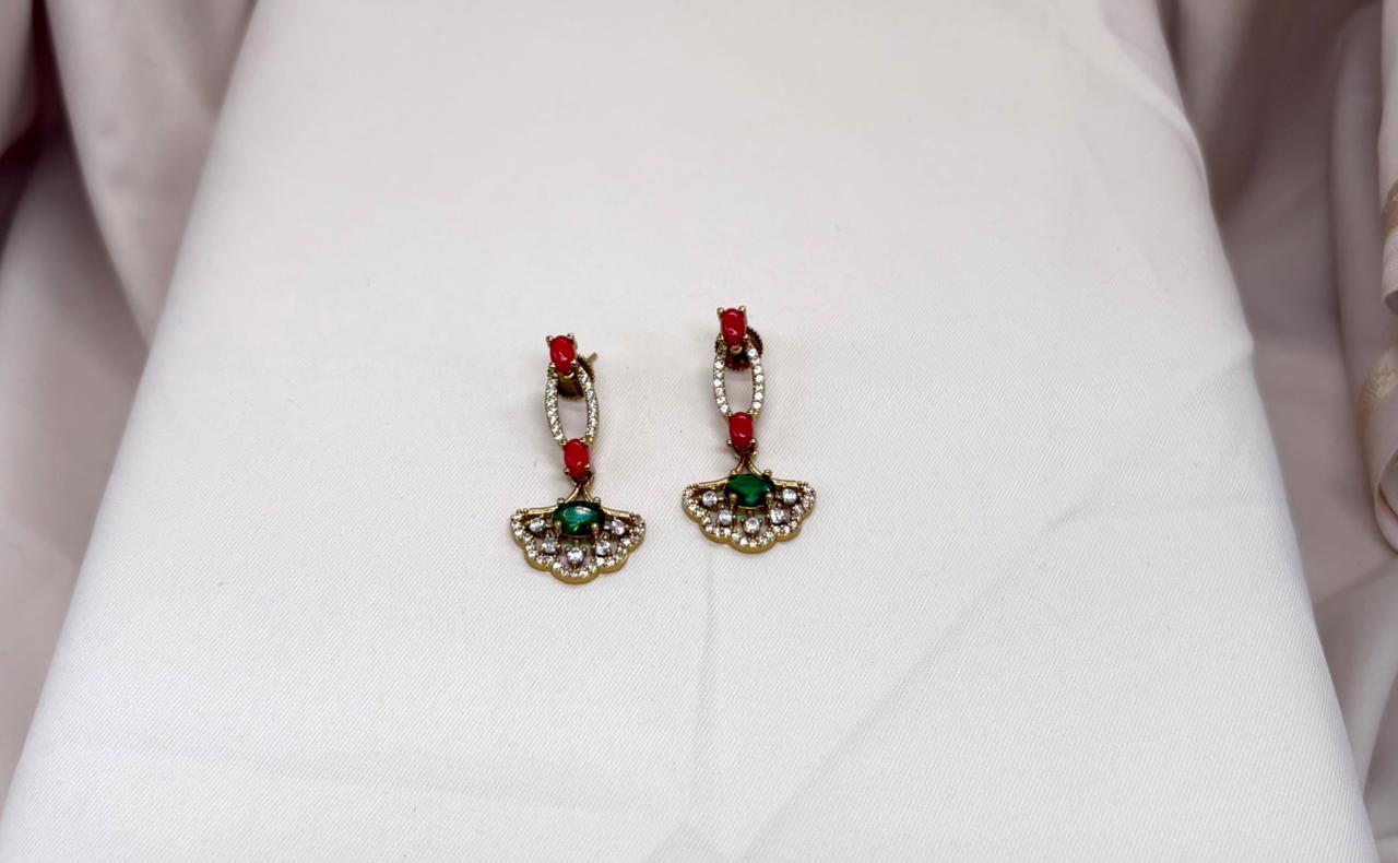 Victorian Short Coral Beads Necklace