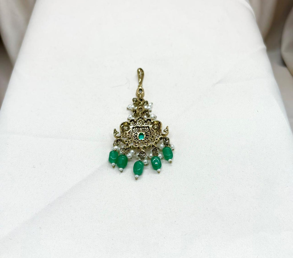 Elephant Designed Victorian Maang Tikka