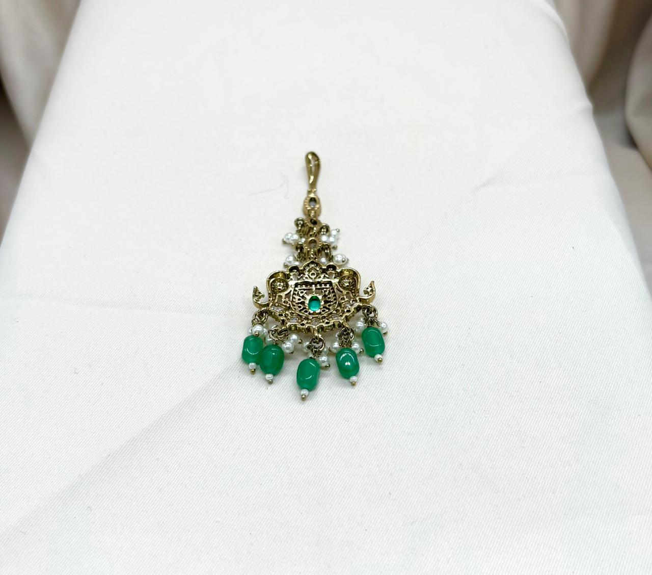 Elephant Designed Victorian Maang Tikka