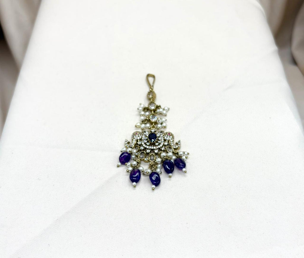 Elephant Designed Victorian Maang Tikka