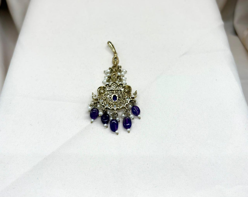 Elephant Designed Victorian Maang Tikka